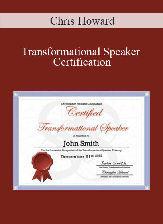 Chris Howard – Transformational Speaker Certification