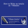 Jason Fladlien - How to Write an Article in 7 Minutes