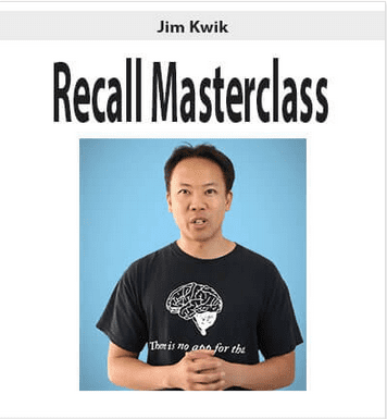 [Download Now] Jim Kwik – Recall Masterclass