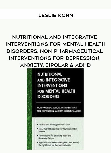 [Download Now] Nutritional and Integrative Interventions for Mental Health Disorders: Non-Pharmaceutical Interventions for Depression