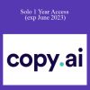 Copy.ai - Solo 1 Year Access (exp June 2023)