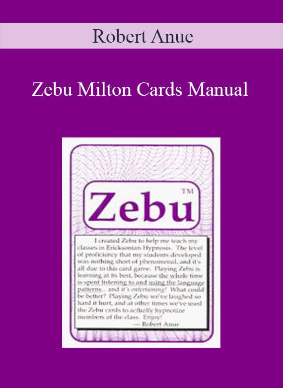 Robert Anue - Zebu Milton Cards Manual