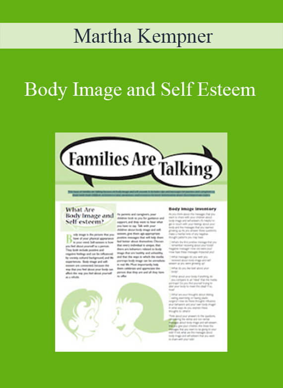 Martha Kempner - Body Image and Self Esteem