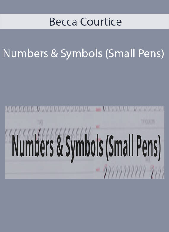 Becca Courtice - Numbers & Symbols (Small Pens)